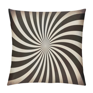 Personality  Swirling Radial Pattern Background Illustration ( Vintage Texture ) Pillow Covers