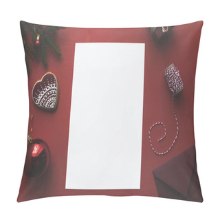 Personality  Blank Card With Christmas Decorations  Pillow Covers