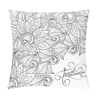 Personality  Abstract Monochrome Floral Pattern Pillow Covers