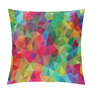 Personality  Colorful Background With Mosaic Lines, Geometric Pattern Pillow Covers