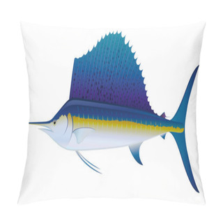 Personality  Atlantic Sailfish. Pillow Covers