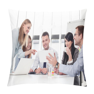 Personality  Group Of Business Working At Office Pillow Covers