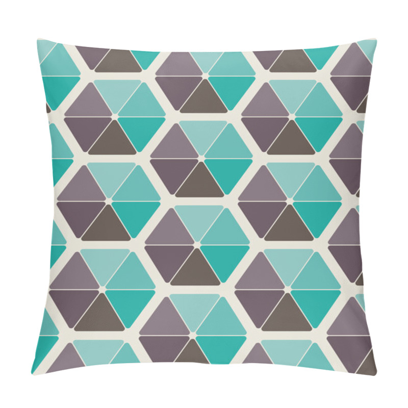 Personality  Seamless pattern design with abstract hexagons pillow covers