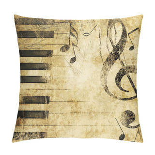 Personality  Grunge Musical Background Pillow Covers