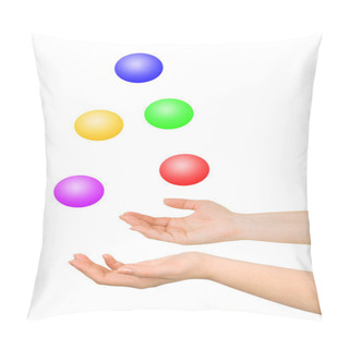 Personality  Juggling Hands Pillow Covers