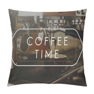 Personality  Coffee Machine Brewing Coffee Pillow Covers