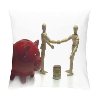 Personality  Man Making A Business Deal Pillow Covers