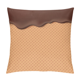 Personality  Flowing Chocolate On Wafer Pillow Covers