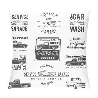 Personality  Car Service Labels Pillow Covers