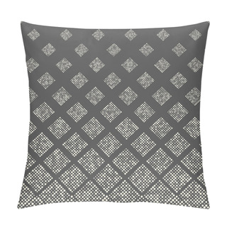 Personality  Seamless Rhombus Pattern. Abstract Monochrome Gradient Ornament Pillow Covers