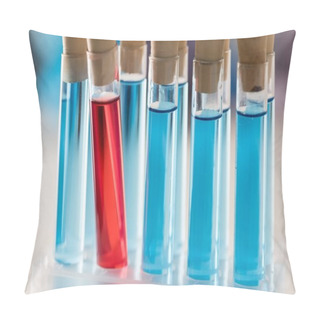 Personality  Test Tubes With Reagents Pillow Covers