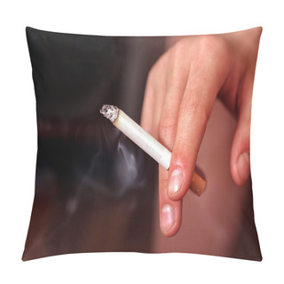 Personality  Cigarette In Hand Pillow Covers