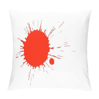 Personality  Red Paint Pillow Covers