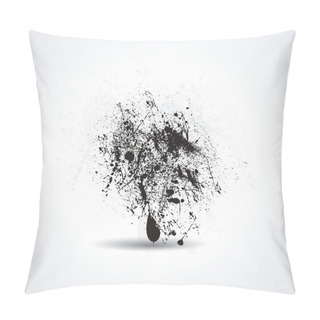 Personality  Ink Pen And Ink Blot On The White Background Pillow Covers
