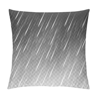 Personality  Falling Water Drops On Transparent Background Pillow Covers