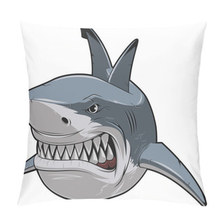 Personality  Angry White Shark Pillow Covers