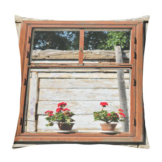 Personality Flowers In The Window Pillow Covers