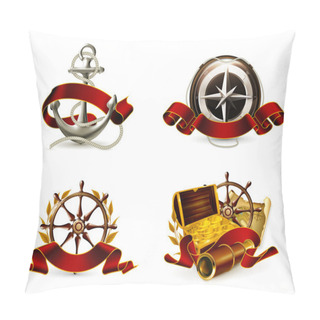 Personality  Marine Emblem Set Pillow Covers