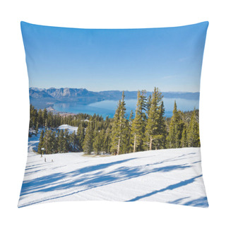 Personality  Lake Tahoe In Winter Pillow Covers