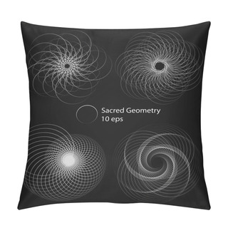 Personality  Circle Rotation Patterns. Abstract Shapes Pillow Covers