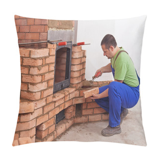 Personality  Worker Building Masonry Heater Pillow Covers