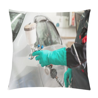 Personality  Painting A Car  Pillow Covers