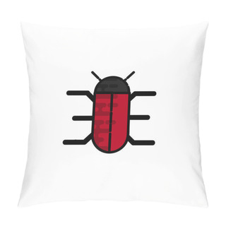 Personality  Insects Flat Icon Pillow Covers