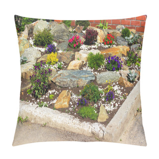Personality  Bed Flowers And Stones Pillow Covers
