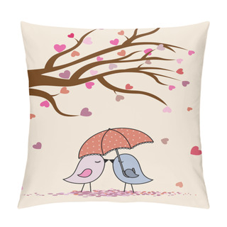 Personality  Birds In Love Pillow Covers