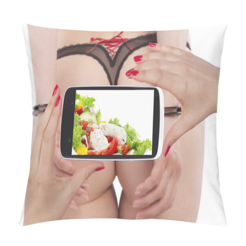 Personality  Sexy And Healthy On Smartphone Screen Pillow Covers