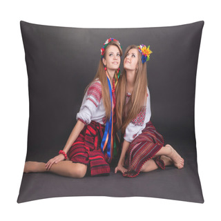 Personality  Women In Ukrainian Clothes Pillow Covers