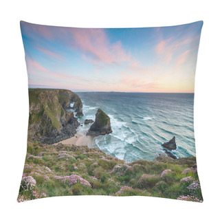 Personality  Sunset On The Cornish Coast Pillow Covers