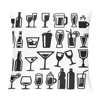 Personality  Beverages Icon Pillow Covers
