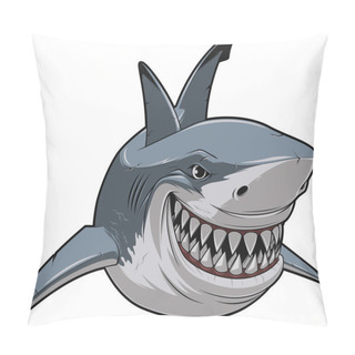 Personality  Wicked White Shark Pillow Covers