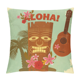 Personality  Vintage Hawaiian Postcard Pillow Covers