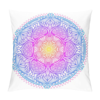 Personality  Sacred Geometry Symbol With All Seeing Eye In Acid Colors. Mystic, Alchemy, Occult Concept. Design For Indie Music Cover, T-shirt Print, Psychedelic Poster, Flyer. Pillow Covers