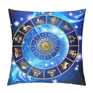 Personality  Circle Of Zodiac Pillow Covers