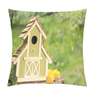 Personality  Birdhouse Pillow Covers