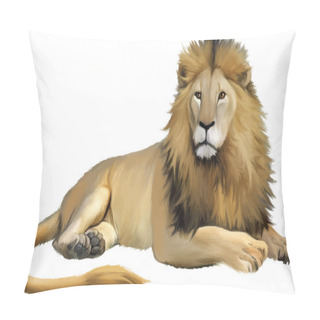 Personality  Lying Lion Pillow Covers