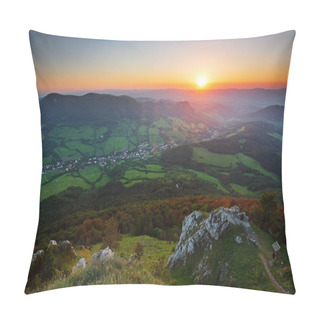 Personality  Landscape With Rocky Mountains At Sunset In Slovakia - Eastern E Pillow Covers
