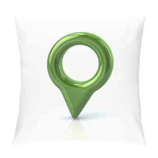 Personality  Green Map Pointer Pin Pillow Covers