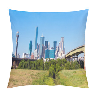 Personality  A View Of The Skyline Of Dallas, Texas Pillow Covers
