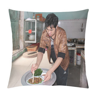 Personality  Chef Process Fried Cicadas Pillow Covers