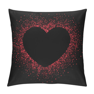 Personality  Valentine's Love Background With Heart. Pillow Covers