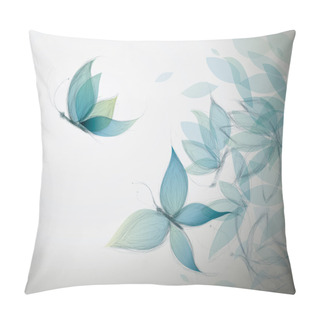 Personality  Azure Butterflies Pillow Covers