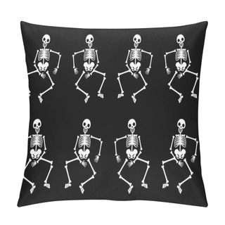 Personality  Set Of Dancing Skeletons Pillow Covers