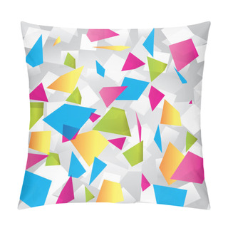 Personality  Light Colorful Abstract Background With Geometrical Figures Pillow Covers