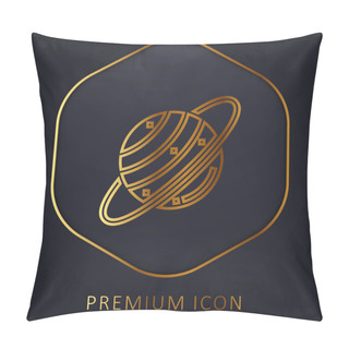 Personality  Astronomy Golden Line Premium Logo Or Icon Pillow Covers