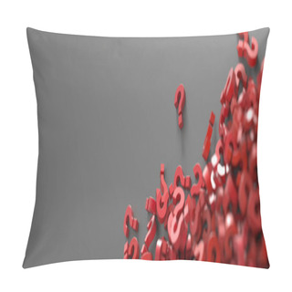 Personality  Infinite Question Marks, Original 3d Illustration Pillow Covers