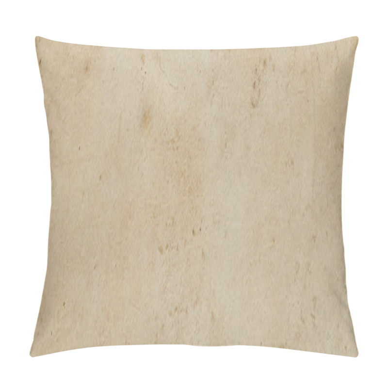 Personality  top view of vintage dirty beige paper texture with copy space, panoramic shot pillow covers